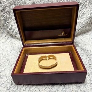 ROLEX Burgundy Watch Box 7x5x3 inches